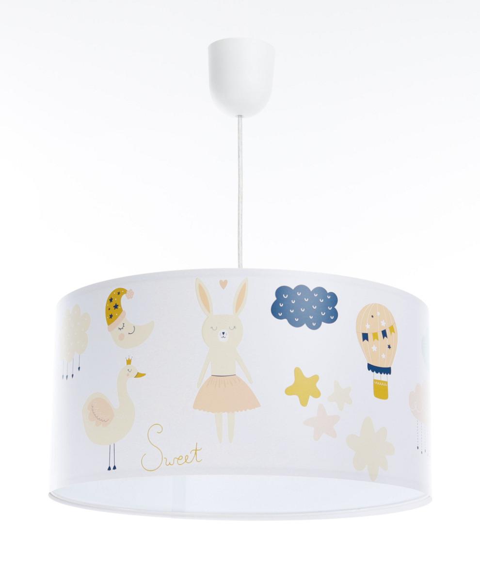 Lampa dziecięca ZAJĄCZEK SWEET DREAMS biała do pokoju dziecka