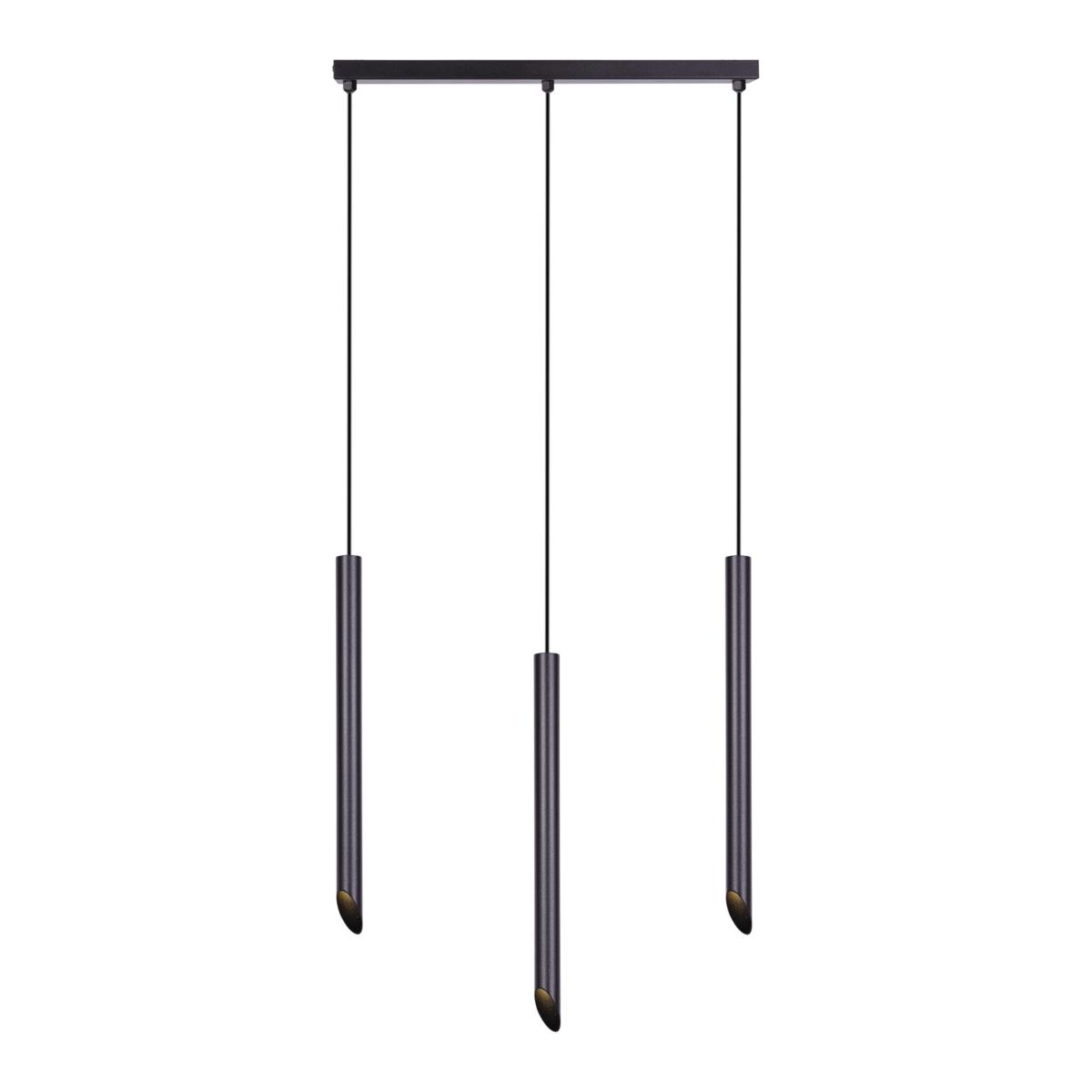 Lampa wisząca K-4067 MARGUS 45x100x6 cm do salonu lub pokoju czarny