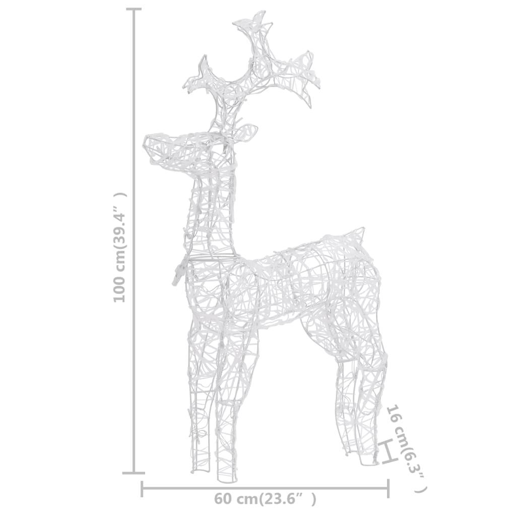 Renifery ozdobne, 2 szt., 60x16x100 cm, akryl nr. 10