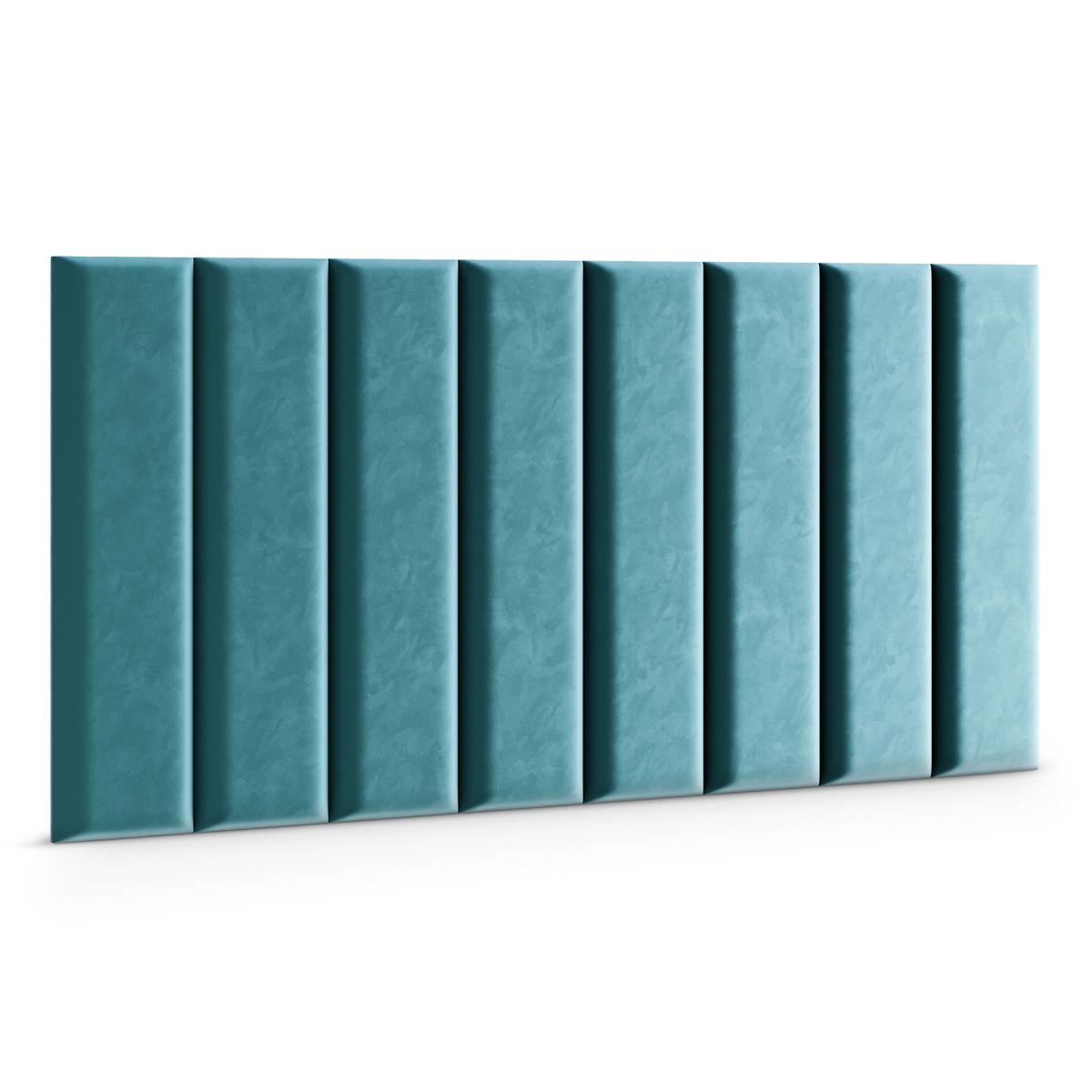  Panele tapicerowanec 80x20 cm na ścianę magic velvet morski nr. 3