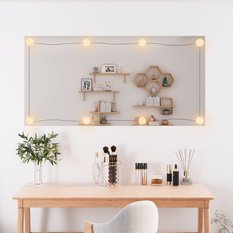 Lustro ścienne z LED, 50x100 cm, szklane, prostokątne - Miniaturka zdjęcia nr 3