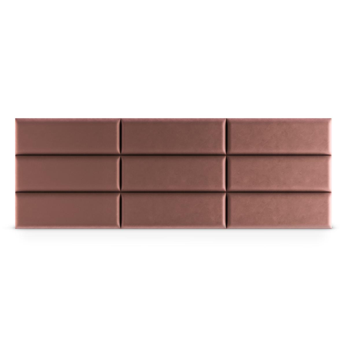 Panele tapicerowane 60x20 cm na ścianę magic velvet brudny róż nr. 4