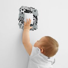Naklejka Pod Kontakt Do Pokoju Dzieci Piłka Nożna 20x20 Graffiti Abstrakcja - Miniaturka zdjęcia nr 5