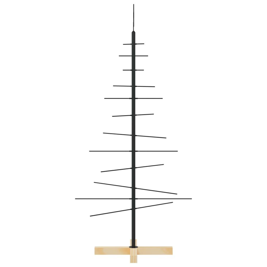  Metalowa choinka z drewnianą podstawą, czarna, 120 cm nr. 4