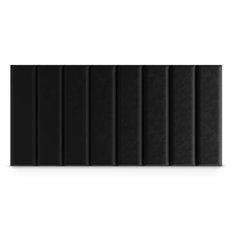 Panele tapicerowane 80x20 na ścianę magic velvet czarny - Miniaturka zdjęcia nr 4
