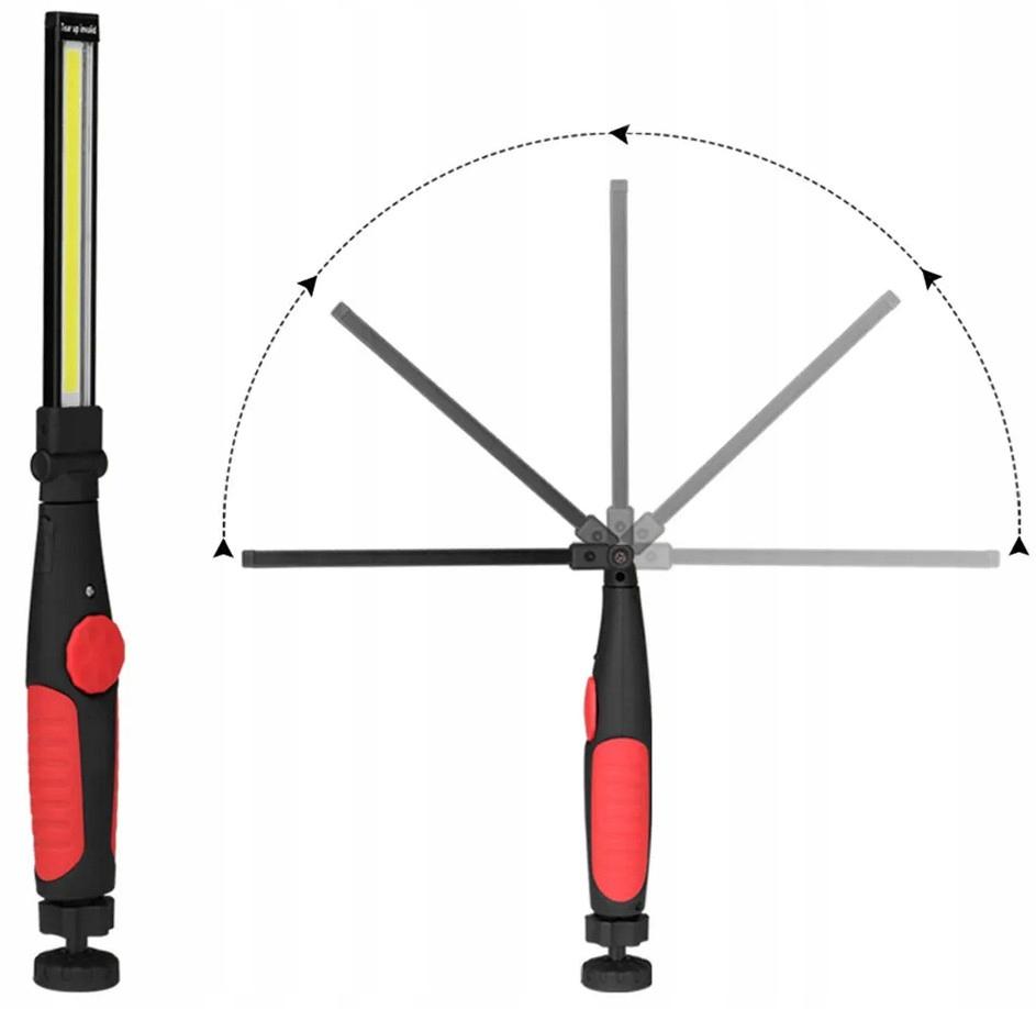 Latarka warsztatowa lampa magnes w góry do namiotu nr. 1