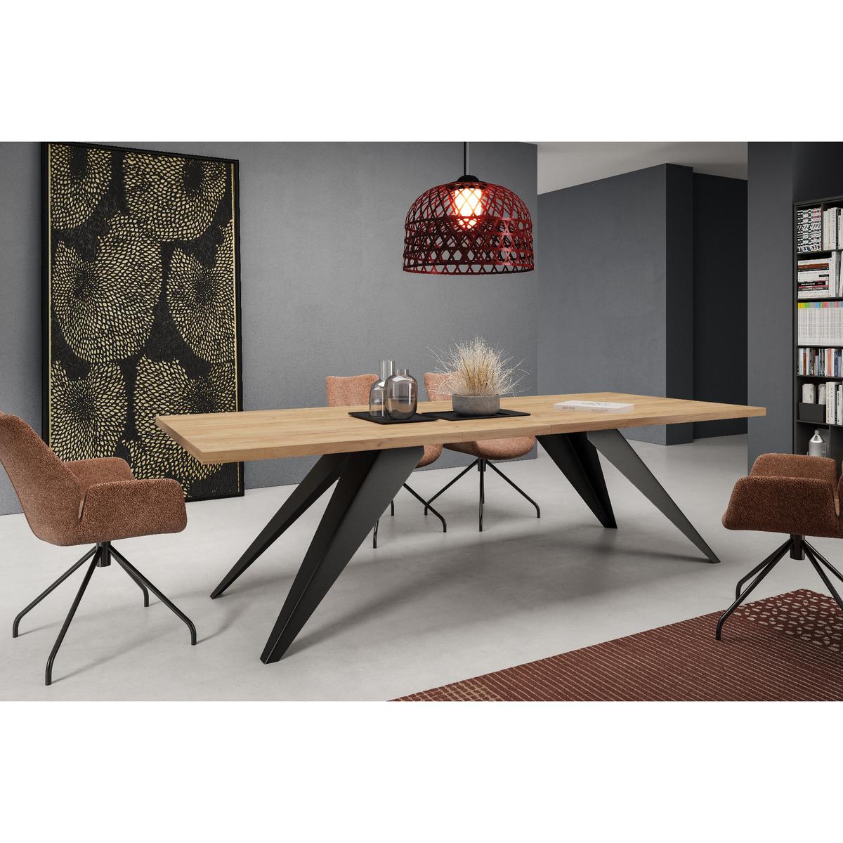 Stół rozkładany 160x90x76 cm prostokątny Harmonia gold craft oak do jadalni nr. 3