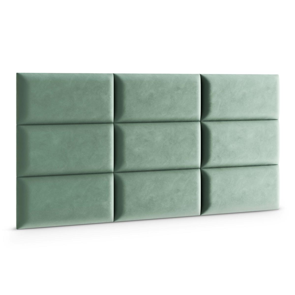 Panele tapicerowane 60x30 na ścianę magic velvet miętowy nr. 3