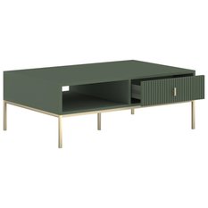 Stolik kawowy Maggiore 104,2 cm smoke green zielony złoty - Miniaturka zdjęcia nr 5