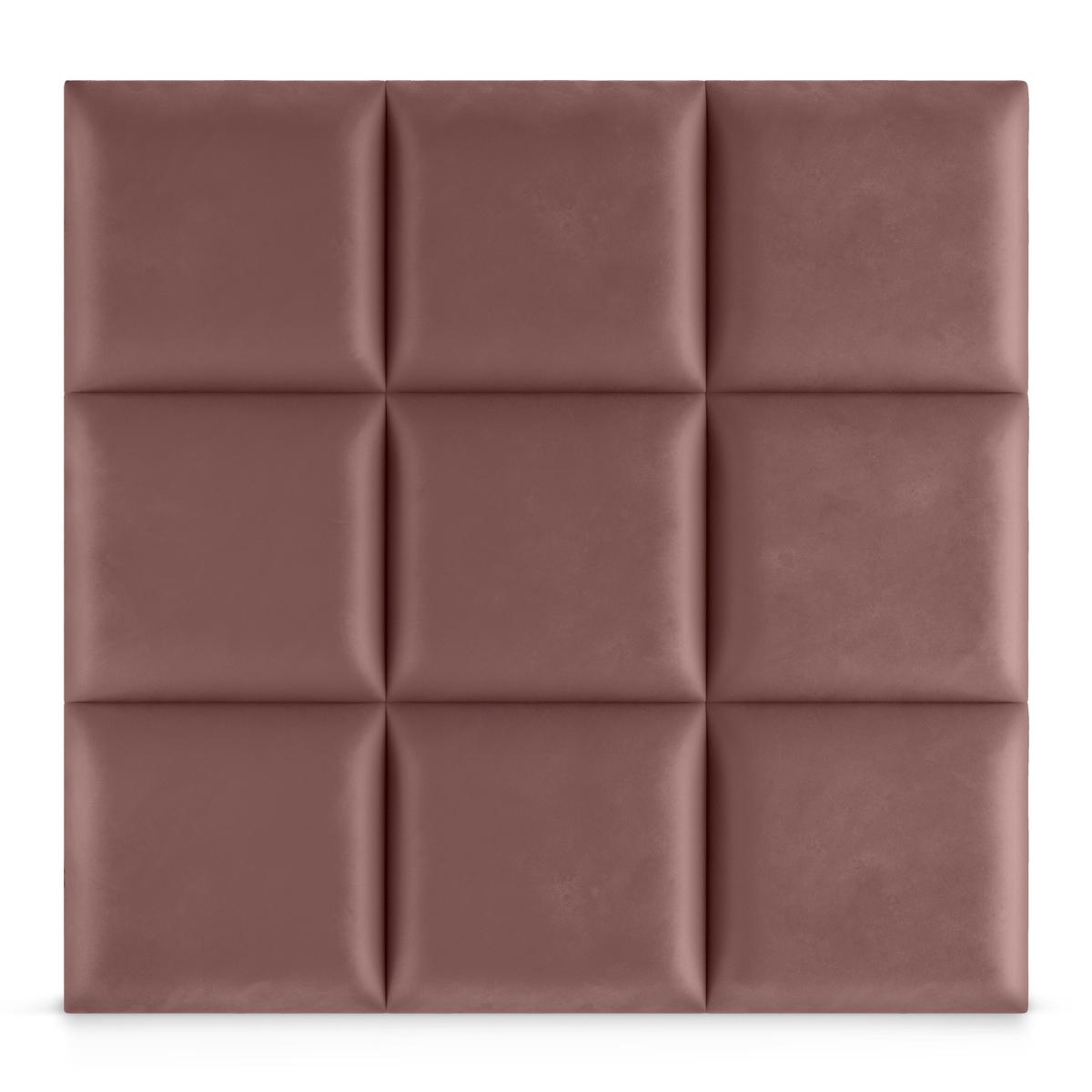 Panele tapicerowane 30x30 cm na ścianę kwadrat brudny róż nr. 4