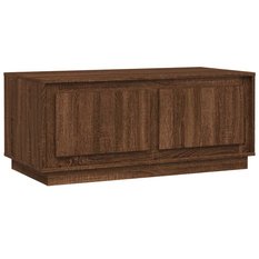 Szafka RTV 102x50x44 cm z ukrytym schowkiem pod blatem brązowy dąb do salonu - Miniaturka zdjęcia nr 3