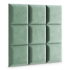 Panele tapicerowane 30x30 na ścianę magic velvet miętowy - Miniaturka zdjęcia nr 3