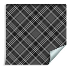 Tapeta Flizelinowa Szary TARTAN Nowoczesna Kratka 53x1000  - Miniaturka zdjęcia nr 3