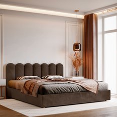 Panele tapicerowane 30x100 cm na ścianę płotek brązowy - Miniaturka zdjęcia nr 5