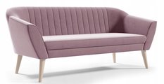 Sofa KAYA 180x70x75  cm trzyosobowa w stylu skandynawskim RIVIERA zielona do salonu - Miniaturka zdjęcia nr 2