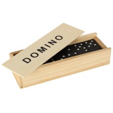 Domino drewniane klocki gra rodzinna + pudełko zabawka dla dziecka - Miniaturka zdjęcia nr 7