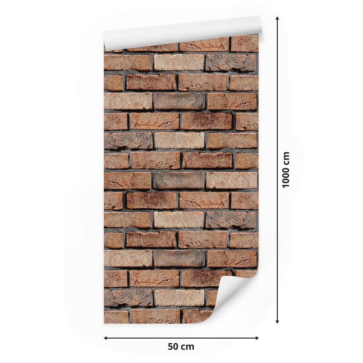 Tapeta Stara Cegła z Efektem 3D nr. 2