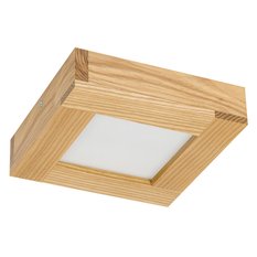 Panel LED 20 x 20 x 5 cm plafon z drewna rustykalny 18W do salonu - Miniaturka zdjęcia nr 1