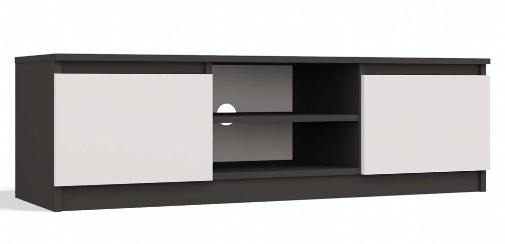 Szafka RTV Malwa 36x120x40 cm stolik pod telewizor antracyt biały