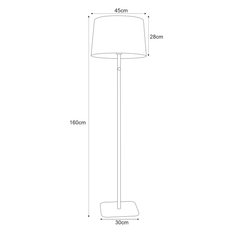 Lampa podłogowa K-4769 ESSEO 45x160x45 cm do salonu lub pokoju czarny - Miniaturka zdjęcia nr 2