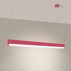 Lampa wisząca FARGE różowa LED 3000K 150x8x120cm nowoczesna LED do salonu - Miniaturka zdjęcia nr 3