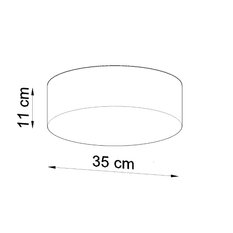 Plafon ARENA 35 szara 11x35x35cm srebrna nowoczesna lampa E27 do salonu - Miniaturka zdjęcia nr 4