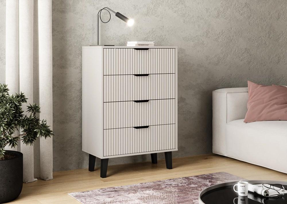 Komoda Scandi 102,5x70x39 cm do salonu sypialni slim kaszmir nr. 2