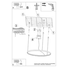 Żyrandol RIO 78 czarny LED 3000K 150x78x78cm nowoczesna lampa wisząca LED do salonu - Miniaturka zdjęcia nr 11