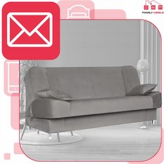 Wersalka SARA 200x95 cm szara rozkładana kanapa z pojemnikiem sofa do salonu Royal - Miniaturka zdjęcia nr 3