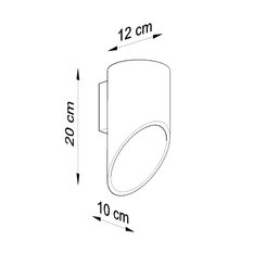 Kinkiet PENNE 20 biały 20x12x10cm nowoczesny G9 do salonu - Miniaturka zdjęcia nr 4