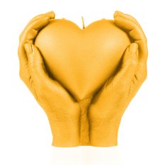 Świeca Hand LOVE Edition Yellow