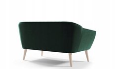 Sofa KAYA 140x74x75 cm dwuosobowa w stylu skandynawskim niebieska do salonu - Miniaturka zdjęcia nr 7