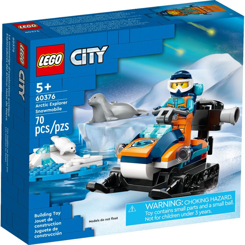 Zestaw klocków lego city oryginalny skuter śnieżny badacza arktyki 60376 dla dziecka nr. 1