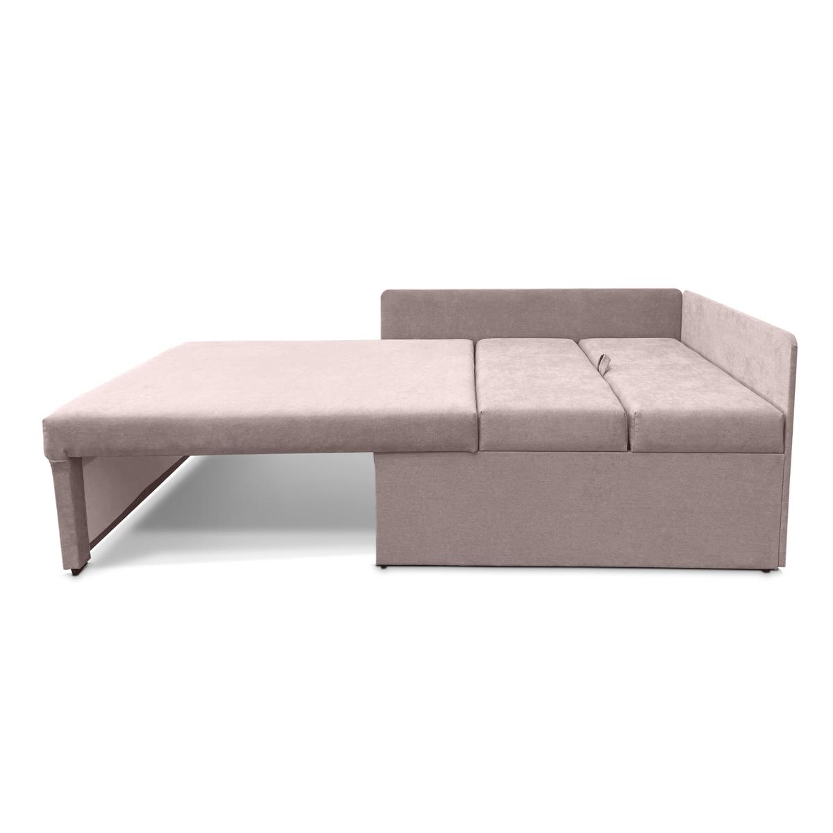 Narożnik Viluś 108x81x78 cm sofa jednoosobowa do pokoju salonu z funkcją spania i przechowywania dla dzieci różowy nr. 3
