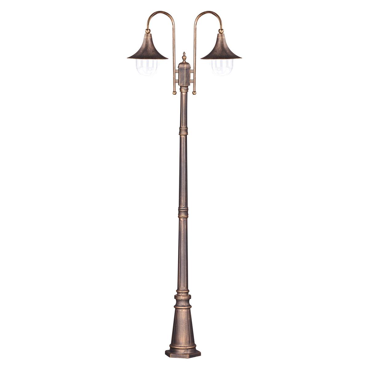 Lampa ogrodowa stojąca K-8127 / BOSTON 78x237x27 cm do ogrodu czarny/złoty nr. 1