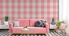 Tapeta Pastelowa KRATA Minimalistyczny Wzór Dekor 53x1000  - Miniaturka zdjęcia nr 4