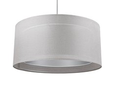 Lampa wisząca DUO 50 cm LEN LIGHT szara do salonu - Miniaturka zdjęcia nr 2