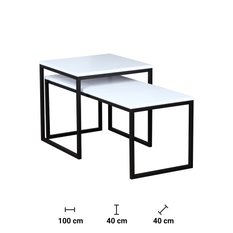 Stolik kawowy 100x40x40 cm Modernique arctic white do salonu - Miniaturka zdjęcia nr 4