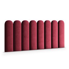 Panele tapicerowane 30x60 cm płotek magic velvet bordowy - Miniaturka zdjęcia nr 1