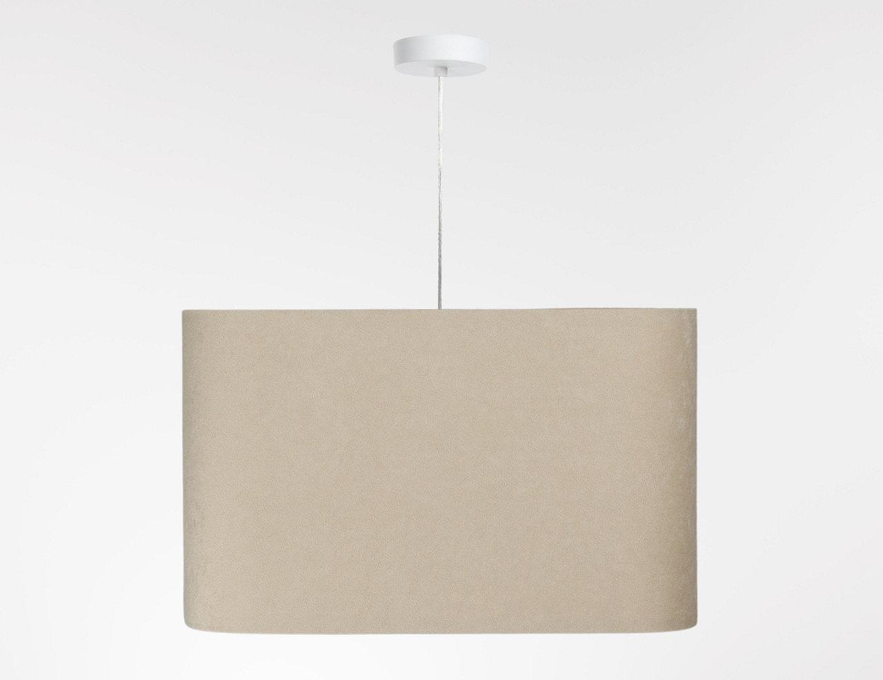 Lampa wisząca Kwadro 40cm beżowa do salonu nr. 4