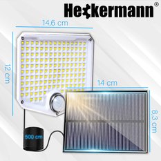 Lampa solarna zewnętrzna Heckermann TG-TY10401 - Miniaturka zdjęcia nr 2