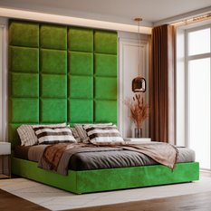 Panele tapicerowane 60x40 cm na ścianę magic velvet zielony - Miniaturka zdjęcia nr 5