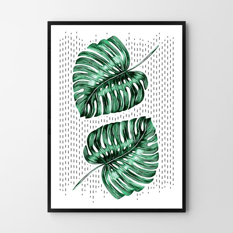 Plakat linie monstery 50x70 cm dekoracja ścienna bez ram 