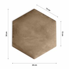 Panele tapicerowane 26x30 cm na ścianę hexagon beżowy - Miniaturka zdjęcia nr 7