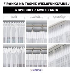 Firanka gotowa na taśmie MALLA 000435-001 180x150 - Miniaturka zdjęcia nr 8