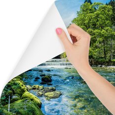 Fototapeta do salonu rzeka las natura 3D Dekoracja Nowoczesna Przyrodnicza - Miniaturka zdjęcia nr 5