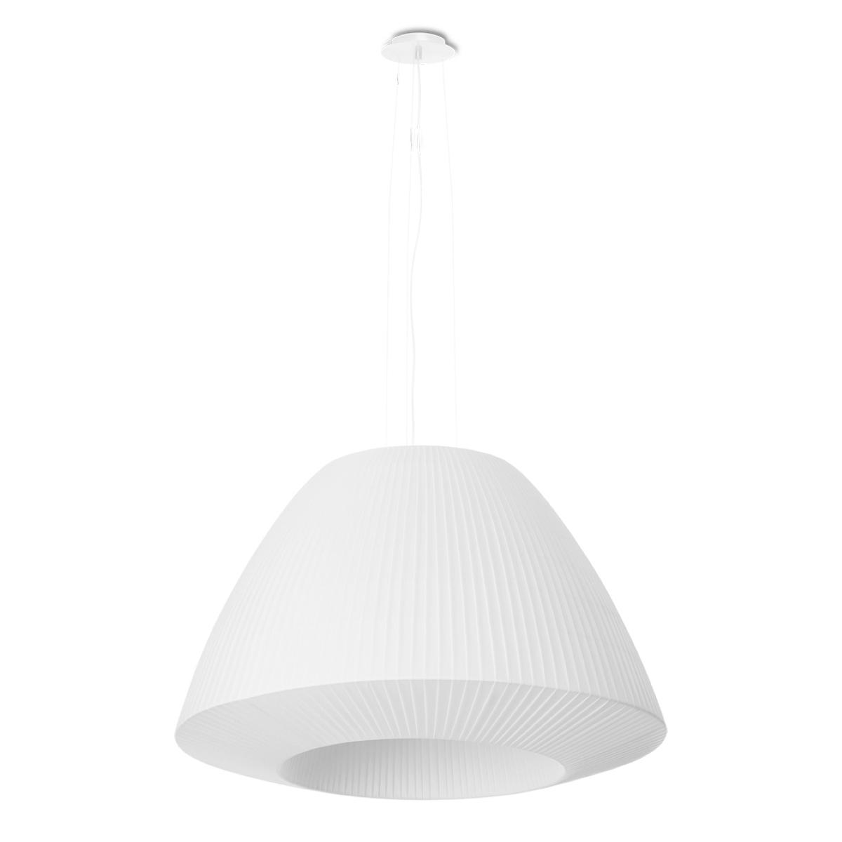 Żyrandol BELLA 60 138x60x60 cm klasyczny lampa sufitowa stożek E27 biały