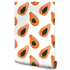 Tapeta Do Kuchni OWOCE Papaja Akwarela Dekoracja  - Miniaturka zdjęcia nr 6