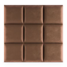 Panele tapicerowane 30x30 na ścianę magic velvet brązowy - Miniaturka zdjęcia nr 4