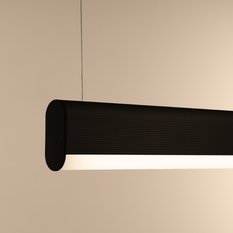 Lampa wisząca FARGE czarna LED 3000K 150x8x120cm nowoczesna LED do salonu - Miniaturka zdjęcia nr 6